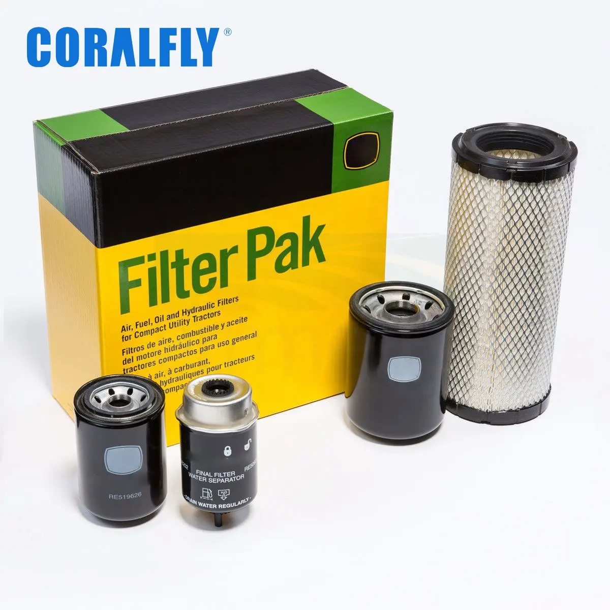 Coralfly RE504836 RE518977 T19044 T19044D RE57394 RE519626 for John Deere oil filter