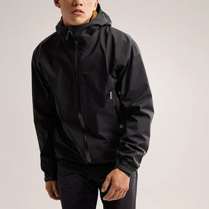 Chaquetas cortavientos ligeras para hombre, chaquetas con capucha con cordón ajustable y media cremallera, diseño cómodo, chaqueta cortavientos para hombre - Product Image 5