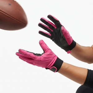Gants de sport d'extérieur en cuir à doigts entiers, compatibles écran tactile, imprimés par sublimation, antidérapants, respirants, unisexes, toutes saisons, avec fermeture auto-agrippante - Product Image 4