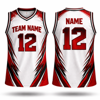 Camiseta de Baloncesto Personalizada OEM con Bordado Impreso, Transpirable, Antihumedad, Antibacteriana, Anti-UV, de Secado Rápido, Talla Grande