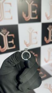 Anillo de Plata de Ley 925 con Corte Esmeralda y Diamante Moissanita, Precio al por Mayor, Anillo Solitario para Mujer, Joyería Fina - Product Image 4