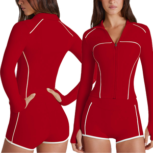 Haut de sport yoga à séchage rapide - Veste zippée ajustée anti-UV, respirante pour l'entraînement féminin - Product Image 6