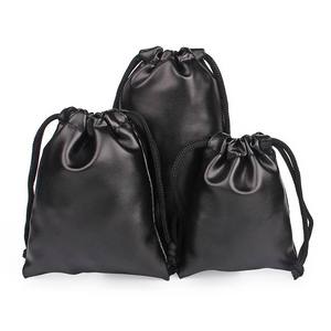 Juego de Bolsas de Dados de Cuero con Cordón, 3 Piezas, Color Negro, Estilo Minimalista y Duradero para Guardar Dados, Uso Adulto - Product Image 4