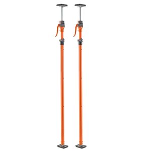 Set di 2 Supporti Telescopici in Acciaio, Asta di Sostegno Rapido Regolabile 49.2-114.6 Pollici, Sistema di Sostegno per Mobili con 198 Connettori, Supporti per Ripiani - Product Image 5