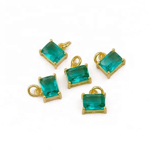 Venta al por mayor chapado en oro rosa fucsia cuarzo colgante collar diseños punta ajuste piedra preciosa componentes de joyería de moda - Product Image 3