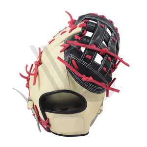 Professional Custom <b>Outdoor</b> Baseball Catcher Gloves Left-handed Waterproof Wholesale Hot Pink Yellow Made Leather Material - Product Image 1