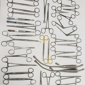 Juego de Instrumentos Quirúrgicos Manuales de Acero Inoxidable Médico para Cirugía Mayor, 101 Piezas, Pinzas y Tijeras, Certificación CE ISO Grado A+ de Grip Surgical - Product Image 1