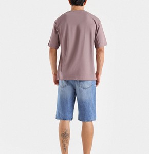 เสื้อยืดคอกลมแขนสั้นผู้ชายสีดำ ผ้าคอตตอนเนื้อละเอียด พิมพ์ลายโลโก้ด้านหน้า ทรงหลวมใส่สบาย ไม่เป็นขุย เหมาะสำหรับใส่ในฤดูร้อน น้ำหนัก 230 กรัม - Product Image 2