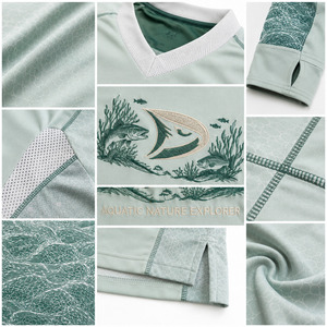 Camiseta de Pesca Personalizada OEM para Hombre, Manga Larga, UPF 50+, Secado Rápido, Malla de Poliéster Sublimada, Protección Solar, Camisa de Alto Rendimiento para Pescadores - Product Image 6