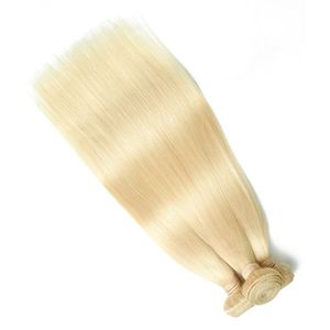 Extensiones de Cabello Humano Remy Indio Virgen a Granel, Doble Trama, Puntas Completas, Rubio Liso - Product Image 2