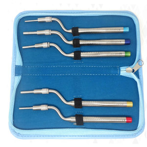 Kit de 5 Osteotomes Sinusaires Premium, Ensemble d'Élévateurs pour Levage Sinus, Instruments d'Implantologie Dentaire Angulés et Concaves en Acier Inoxydable, Manuel, CE - Product Image 4