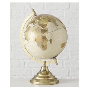 Globo Terráqueo Decorativo Minimalista con Base Flotante de Metal Cromado, Mapa del Mundo para Decoración del Hogar, Estilo Nórdico, Negro Plateado, Geografía - Product Image 6