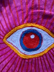 Evil Eye Ethnic Floral Eco-Friendly Velvet Vintage Suzani Embroidery Short <b>Jacket</b> <b>Hippie</b> Boho Party Wear Women Coat - Product Image 5