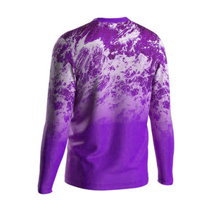T-shirt de pêche pour homme, qualité supérieure durable, 100 % polyester respirant, impression personnalisée - Product Image 3