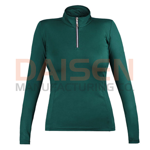 Women Equestrian <b>Base</b> <b>Layer</b> Breathable Horse Riding Show Shirt <b>Long</b> <b>Sleeve</b> Comfortable Stretch Top OEM Factory Supply - Product Image 5