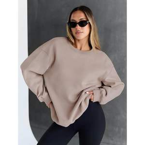 2025 FOXA 2025 Silk Sweatshirts Women's Oversized <b>Crewneck</b> Hoodies Tops Comfortable Fall Winter Outfits Fashion <b>Sweaters</b> - Product Image 4