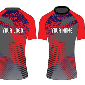 Nouveau design 2026 Rash Guards respirants, antibactériens, écologiques, à manches courtes, Rash Guard MMA BJJ, séchage rapide, service OEM - Product Image 5