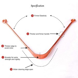 Limpiador de Lengua de Cobre Ligero con Diseño de Borde Suave para una Higiene Bucal Fácil y Efectiva a Precio de Mayoreo - Product Image 2