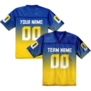 Maillot de football américain en gros OEM ODM en polyester maillé, sublimation intégrale, léger, uniforme universitaire, uniforme d'entraînement pour hommes - Product Image 4