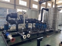 Compresseur à vis TOBEL Hanbell Refroidisseur de 400 tonnes Refroidisseur à vis refroidi à l'eau Équipement de réfrigération industrielle