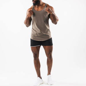 Débardeur en coton ajusté pour homme, coupe profonde, haute élasticité, idéal pour la musculation, les athlètes professionnels et le quotidien - Product Image 3