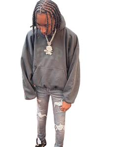 เสื้อกันหนาวแบบสวมหัวมีฮู้ดสำหรับผู้ชาย,เสื้อสวมหัวมีซิปขนาดใหญ่พิเศษพิมพ์ลายแบบขายส่งปี2022 - Product Image 1