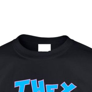 T-shirt noir à manches courtes et col rond avec imprimé graphique bleu, vêtement décontracté pour tous les jours, streetwear confortable, vêtement unisexe - Product Image 2