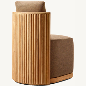 Canapé en teck en promotion, style moderne et épuré, sans accoudoirs, robuste et durable, idéal pour la terrasse et le jardin. - Product Image 4