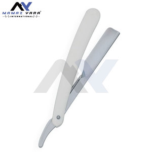 มีดโกนหนวดสแตนเลสแบบพับได้สำหรับร้านตัดผม ใบมีดเดี่ยวคมกริบแบบเลื่อนออกได้ - Product Image 3