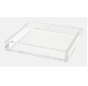 Plateau de présentation rectangulaire simple en acrylique transparent pour aliments, fruits, légumes, décoration, service, vaisselle, plateaux en acrylique faits maison - Product Image 4