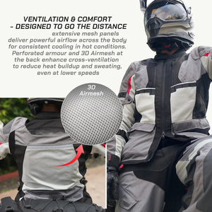 เสื้อแจ็คเก็ตสำหรับนักขี่มอเตอร์ไซค์ ยี่ห้อ Touring Pro ผลิตจากผ้าไนลอนโพลีเอสเตอร์ 100% คุณภาพดี รับสกรีนโลโก้ตามสั่ง - Product Image 6