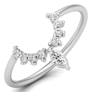 Nouvelle arrivée de diamant cultivé en laboratoire marquise et coupe ronde bijoux personnalisés bague de créateur personnalisable en or pur à expédition rapide - Product Image 2