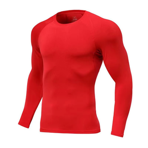 Camiseta de Compresión para Hombre OEM, Cuello Redondo, UPF50+, Transpirable, Ecológica, Protección UV, Manga Larga, Absorbe el Sudor, para Fitness - Product Image 6