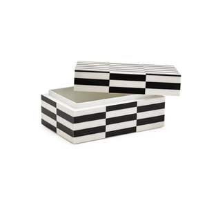 Elegant Resin Storage Box with MDF Inner Home Decoration and Organization <b>Woven</b> <b>Baskets</b> for Gifting - Product Image 5