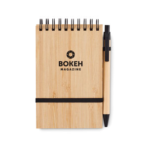หนังสือ sonora BAM A6สมุดบันทึกไม้ไผ่ที่มีใบลาย - Product Image 2