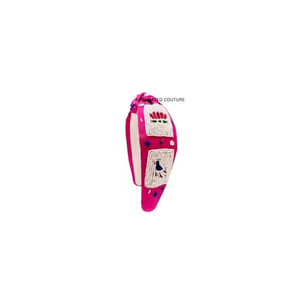 Accesorio para el Cabello con Cuentas Personalizado con el Diseño de tu Equipo, con el Logotipo de tu Equipo en las Cuentas, Hecho de Algodón en India - Product Image 3