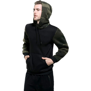 <b>Mens</b> Camouflage Pullover Hoodie With Allover Camo Print And Front <b>Pouch</b> Pocket For Streetwear Style - Product Image 5