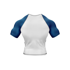 Camiseta de Manga Larga para Hombre, Protección UV, Color Blanco y Azul, Secado Rápido, Spandex y Poliéster, para Deportes Acuáticos Activos - Product Image 3