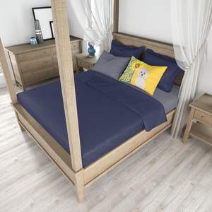 Verano girasoles Bichon Frise ilustraciones funda de almohada ligera y súper suave fácil cuidado decorativo tamaño estándar funda de cojín - Product Image 4