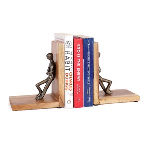 Porte-livres modernes en bois, figurines décoratives, supports de livres pour la maison, le bureau, la bibliothèque - Product Image 4