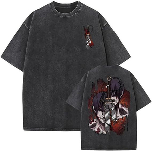 เสื้อยืดลายกราฟิกตลกสไตล์วินเทจสุดเทรนดี้ พิมพ์ลายการ์ตูนคู่รักแบบเรโทร ผ้าฝ้ายลำลอง สตรีทแวร์ ทรงโอเวอร์ไซส์ รับผลิตตามสั่ง - Product Image 1
