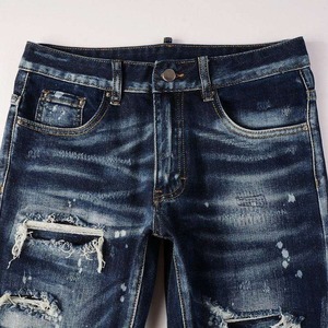 Pantalones Vaqueros Cargo de Mezclilla para Hombre, Estilo Urbano, 6 Bolsillos, Tallas Grandes, Lavados, con Logotipos Personalizados, Servicio OEM, Precio Económico - Product Image 4