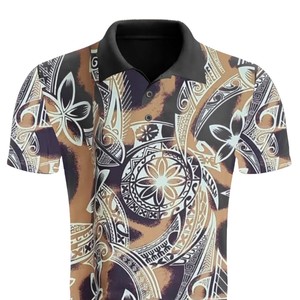 Nueva colección de camisetas tipo polo para hombre, inspiradas en la Polinesia, disponibles para impresión personalizada. - Product Image 4