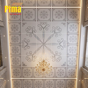 Panneaux de plafond suspendu 2x4 pour sous-sol - Dalles en vinyle 100% étanches et résistantes à l'humidité, ne se déforment pas, lot pour entrepreneur, idéal pour salle de sport - Product Image 4
