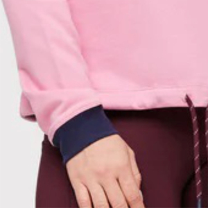 Multi Panels <b>Long</b> Sleeve Crew Neck <b>Women's</b> <b>Sweatshirts</b> Full Sleeve Knitted Cotton Bamboo Fiber Casual Autumn <b>Sweatshirt</b> <b>Women</b> - Product Image 5