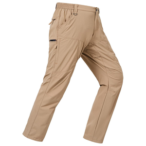 Pantalones de senderismo resistentes al agua con tela resistente y múltiples bolsillos utilitarios, cintura elástica para montañismo y camping al aire libre. - Product Image 6