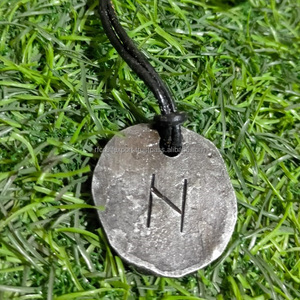 RFCrafts Haute Qualité Romantique Fer EIwaz Rune Pendentif Géométrique Scandinave Nordique Amulette Chrétienne Religieux Viking Parties - Product Image 4