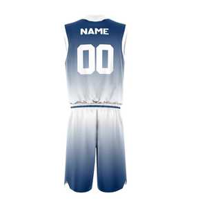 Tenues d'équipe de sublimation aux couleurs unies, style uniforme de basketball le plus vendu, design d'équipe personnalisé réversible, design populaire - Product Image 2