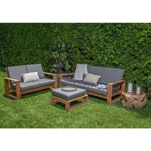 teak patio <b>sofa</b> outdoor made in indonesian furniture solid <b>wood</b> - Product Image 1