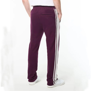 Pantalones Deportivos Personalizados para Hombre, con Franja Lateral Blanca, Cintura Elástica, Casuales, Transpirables, Ecológicos, de Lona, para Otoño - Product Image 3